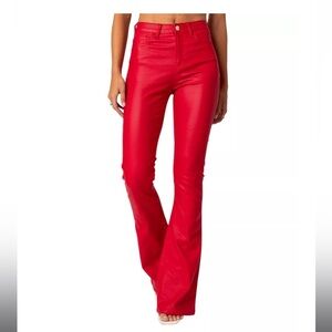 Edikted Faux Leather Pants